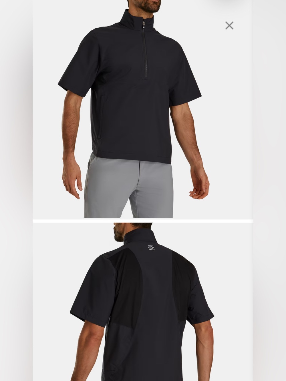 NWT FootJoy HydroLite X Short Sleeve Rain Shirt